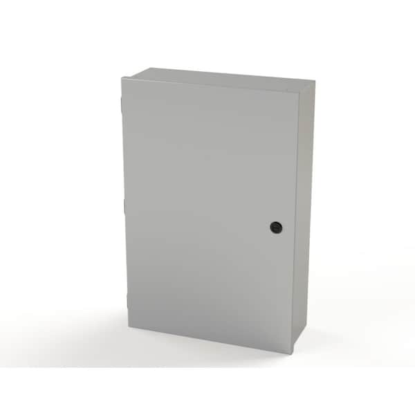 1/4 Turn Latch Electrical Enclosures, 24 in H, 6 in D, 16 in W, NEMA 1, Carbon Steel